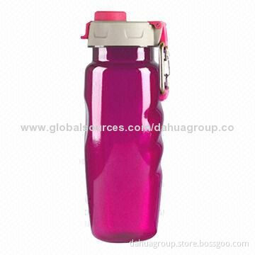 Sports Water Bottle with Carabiner, Tritan Housing and Pour Cap Included